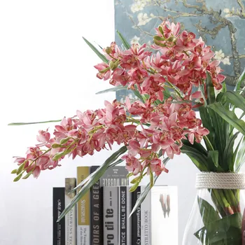 6Pcs 3D tiskanje umetno orhideja je cvet ponaredek vešča orhideja metulj orhideja doma poroko DIY dekoracijo manualidades flores