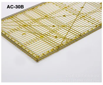 1 Pc 30 * 15 Cm Mozaik Vladar Quilting Orodja Visoko Kakovostni Material Akril Pregleden Vladar Obsega Šoli Supplie AC-30 AC-30B