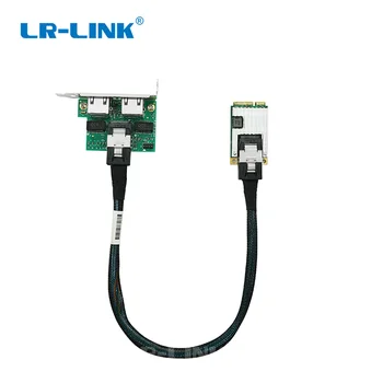 LR-LINK 2202PT Intel I350 Mini PCI-Express Network Adapter Dual Port Gigabit Ethernet Lan Kartico 2xRJ45