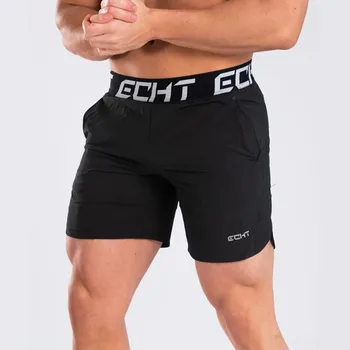 Čisto nov moški tekaški športni copati hlače dihanje, hitro sušenje hlače bodybuilding sweatpants fitnes kratek joggers šport telovadnic moški