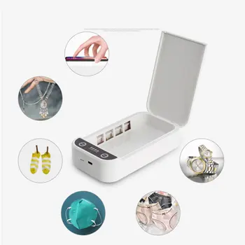 UV Ultravijolična Mobilni Telefon Razkuževanje Box Mobilni Telefon Sterilizator N95 Masko Sterilizator Majhne Ultravijolično Polje