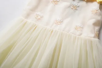 Cielarko Dekleta Obleko Cvet Off Ramenski Otroci Obleke Princess Til Moda Frocks 2018 Otroška Oblačila Dekle Obleko za 2-8 Let