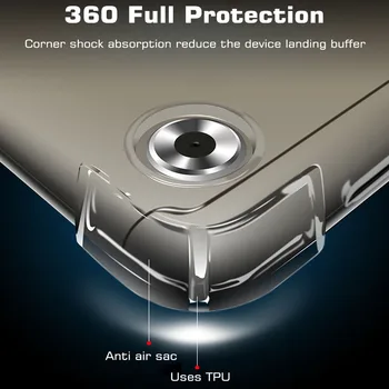 Pregledna Hrbtni Pokrovček Za Huawei MediaPad M6 Pro 10.8 8.4 Anti-padec Soft Shell Za MediaPad T3 7.0 8.0 T5 10