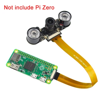 5MP Raspberry Pi Nič W Night Vision Osrednja Nastavljiva Kamera+IR Luči+Akril Imetnik+16&30 cm FFC Kabel za RPI Nič Pi 0