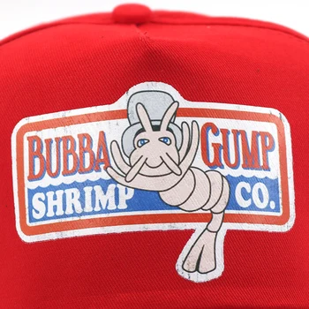 BUBBA GUMP SHRIMP CO. tiskanje baseball kapa bombaž nastavljiv žensk, moških hip hop vrnitev žoge klobuk nov modni retro priložnostne kape