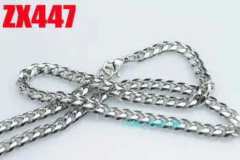5 mm zaobljena oglišča Zajeziti Kubanski verige iz nerjavečega jekla ogrlica moda za moške, ženske, nakit verige 20pcs ZX447