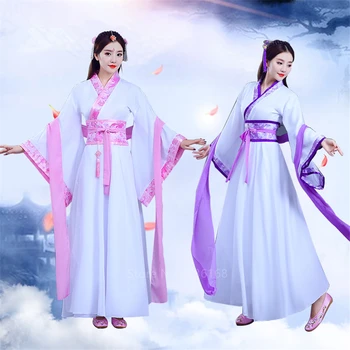 Novo Leto Hanfu Ženske Tradicionalne Kitajske Ljudske Plesne Pravljice Obleko Sodišče Letnik Princesa Festival Obleko Starih Kostumov