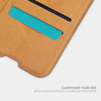 Usnjena torbica za Samsung Note 10 Lite pokrovček Samsung Galaxy Note 10 Lite Nillkin QIN Zaščitni Pokrovček, denarnice Primeru
