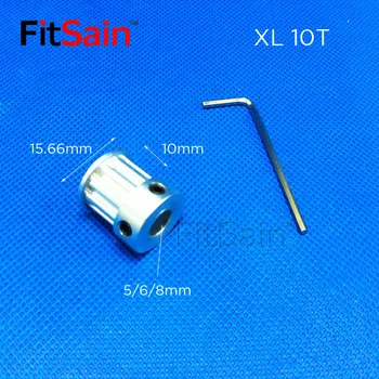 FitSain-XL 10T:20T 1 : 2 Širina 10 mm aluminij zlitine škripec zmanjšanje razmerje pogona sinhroni kolo center luknjo 5/6/8/10/12mm