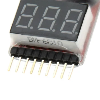 5X 1-8 Indikator RC Lipo Baterije Tester nizkonapetostni Zumer Alarm