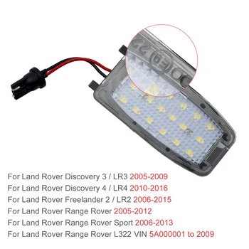 Par Svetlih LED Zadnji Pogled V Ogledalo Mlaka Luč Za Land Rover Discovery Freelander LR2 LR3 LR4 Range Rover Sport L322