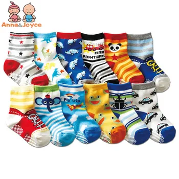 12pairs/veliko baby fantje nogavice, otroške nogavice ne drsijo nogavice velikosti 12--15 cm za 1-3 let