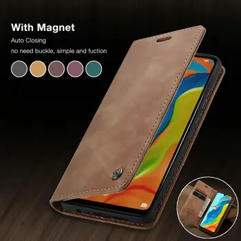 Magnetni Usnje Primeru telefon Za Huawei P30 P20 P40 Pro lite Retro ohišje za P Smart 2019 mate 30 pro Denarnice Kartice Flip Stojalo Pokrov