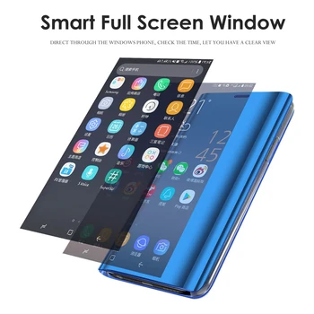 10 KOS Ogledalo, Telefon Primeru Za Samsung Galaxy A9 A8 A6 J4 J6 Plus 2018 S7 Primer Za Samsung Galaxy S8 S9 Plus S7 Rob Pokrova