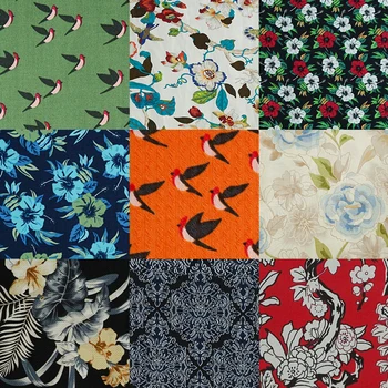 Jacquardske kost/prugasta/check/keper,cvetlični/ptice/geometrijske tiskanja murve nepredena svilena tkanina za obleko,obrti, ki jih dvorišču