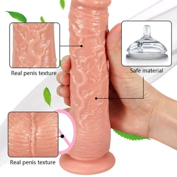Ogrevanje Realističen Dildo, Vibrator Igrače, Daljinsko upravljanje Mehki Silikonski Vagina Simulacije Analni Penis Odrasle Sex Igrača za Ženske