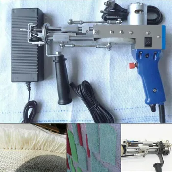 220V DIY Cut Kup Električni Preprogi Taftiranje Pištolo Preprogo Tkanje Zgrinjati Stroje električno Orodje, Ročno Pištolo Cut Kup TD-01 Modra 2021