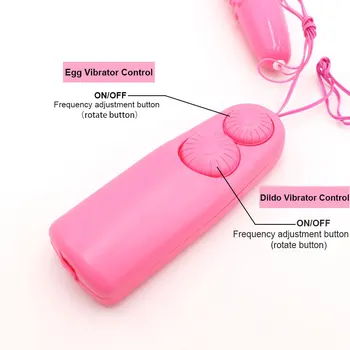 Dildo, Vibrator Dvojni Vibrator Vibracijsko Jajce Bullet Vibrator Za Klitoris Stimulator Spolnih Igrač Za Ženske Masturbacija Erotične Igrače