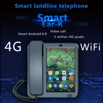 Smart 4G SIM omrežje Brezžično Velik Zaslon Telefona Android 6.0 Kaer internation Jezika in starejše WIFI video mobilni telefon