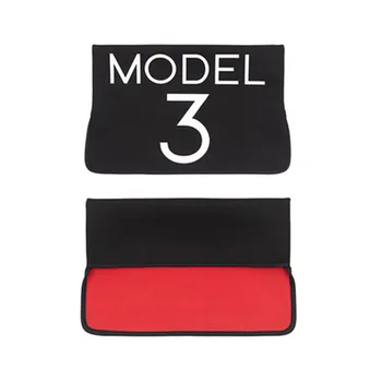 Za Tesla Model 3 Pribor za Dežnik in Zaslon Zaščita sredinski Konzoli Zaslon Pokrov Rokav (Rdeči in črni)