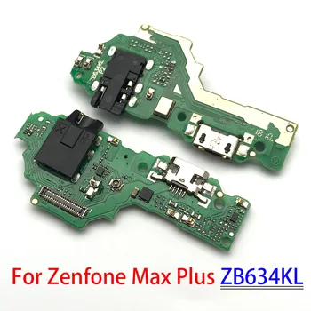10Pcs/Veliko, Polnjenje prek kabla USB Vrata Odbor Flex Kabel Priključek Deli Za Asus Zenfone Max Plus (M2) ZB634KL A001D Mikrofon Modul