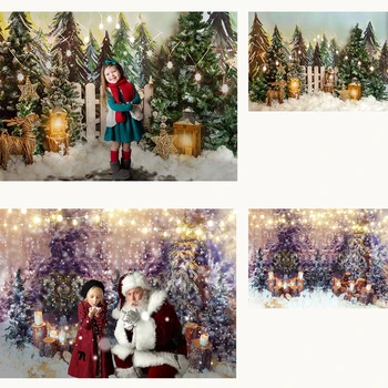 Božič Fotografija Kulise Novo Leto Zima Snežinka Drevo Decor Bleščice Chirldren Rojstni Dan Otroci Studio Fotografijo Ozadja