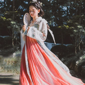 Tradicionalna Kitajska Obleka Ženske Hanfu Pravljice Obleko Starodavne Dinastije Han Princesa Nacionalni Fazi Folk Dance Festival Obleko
