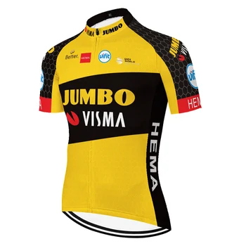2021 laser cut Jumbo visma kratek maillot ciclismo hombre kolesarski dres mens kolesarski maillot Dirke poletje quick dry kolo jersey