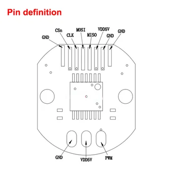 1PC Magnetni Dajalnik Kodo Disk AS5048A PWM/SPI Vrata Natančnost 12-14bit Absolutno Gimbal Rotacijski Senzor za RC FPV Brushless Motor