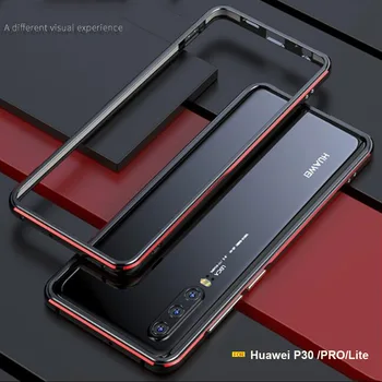 Za Huawei P30 Pro primeru Luksuznih Original Sijajni Aluminija odbijača zaščitnik kritje P30 Lite primeru Kovinski Okvir P30 primeru coque pokrov