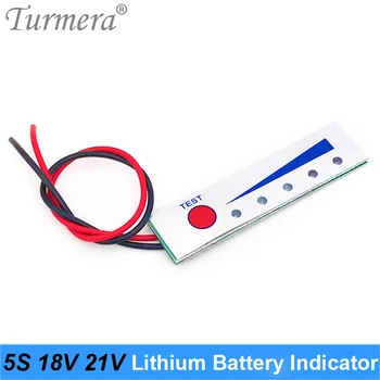 Turmera 5S 18V 21V indikator napolnjenosti Baterije Tester Litij-Zmogljivost Baterije Displayer Modul za Električni Vrtalnik Vijačnik 18V 21V Uporabo