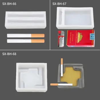 3Pcs Ustvarjalne Pepelnik Cigaret Primeru Lažji Smolo Plesni Jewlery Izdelavo Orodij