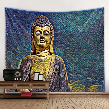 Barvne 3D Kip Bude, Natisnjen Velik Zid, Tapiserija, Poceni Hipi Steni Visi Bohemian Stenske Tapiserije Mandala Wall Art Dekor