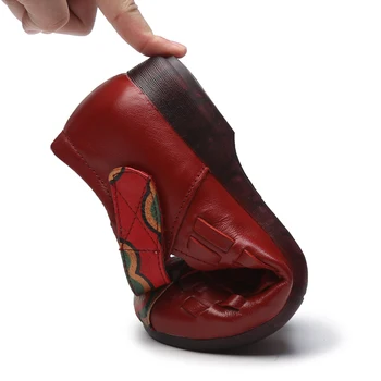GKTINOO Pravega Usnja Ravno Čevlji Žensko Ročno Usnje Loafers Prilagodljiv Pomlad Športna Obutev Ženska Stanovanj Zapatos Mujer