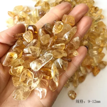 100 g Naravnih Citrine Citrine Crystal Rock Polirani Gramoza, Vzorcu Naravnega Kamna in Mineralov