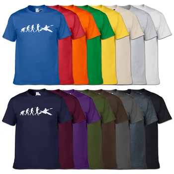 Razvoj Človeških Kajak T-shirt Nova Moda Vrh Kakovosti 16 Barv T Shirt Casual Moški Oblačila Razvoj Kajak Oblikovanje T-shirt