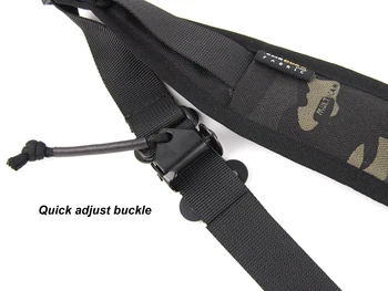 Eni Strani Prilagodite 2 Točki Pištolo Zanko Taktično Oblazinjeni Puška Slingster Trak Multicam Black(SKU051374)