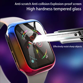 Barva pločevine zaščitna folija templered stekla za apple watch 44 iwatch serije 6 5 4 3 2 1 Zaščito zaslon 42mm 40 mm 38 mm
