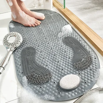 Nov slog PVC wc kopalnica nedrsečo mat gospodinjski kopalnica grind kamen talna obloga tuš sobi masaža stopal mat