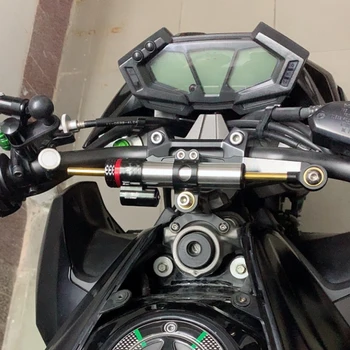 ZA KAWASAKI Z1000 Ž 1000-2019 18 17 CNC motorno kolo, nastavljiv volanski blažilec stabilizator + nosilec črno Srebrna