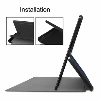 Ultra Slim PU Knjiga Flip Primeru Kritje za Microsoft Surface Pro X 2019 13-palčni Tablični računalnik s Stojalom lahko postavite tipkovnico