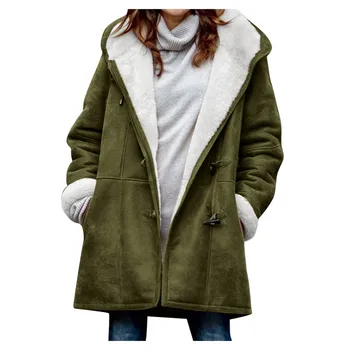 2020 Nove Zimske Ženske Toplo Bombaž Jakna Ženske korejski svoboden velikosti dolgo plus žamet Jopiči Hooded Parkas женская куртка