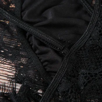 Linglace Seksi Čipke Obleka, Ženske spodnje Perilo, Obleka 11Colors Erotično Mozaik Telo Obleko 2020 Votlih Iz spodnje Perilo Jumpsuit