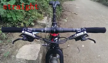Manillar de bicicleta de carbono TOSEEK, manillar de bicicleta de montaña, plano/de elevación, manillar de bicicleta 620-740mm *