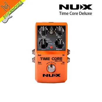 NUX Čas Jedro Deluxe Digitalni Delay Kitara Pedal 7 Zamudo Učinki Pedal Stereo izhod s 40 je Stavek zanka čas Brezplačna Dostava