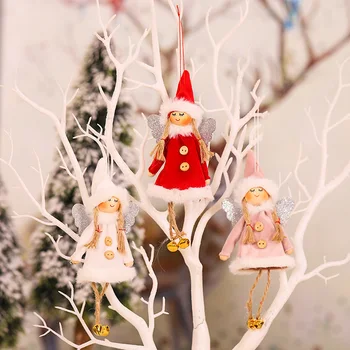 1Box Novo Leto Darilo Srčkan Božič Angel Lutka Božič Drevo Ornament Noel Dekorativno Božično Dekoracijo za Dom Natalne Navidad 2020 Dekor