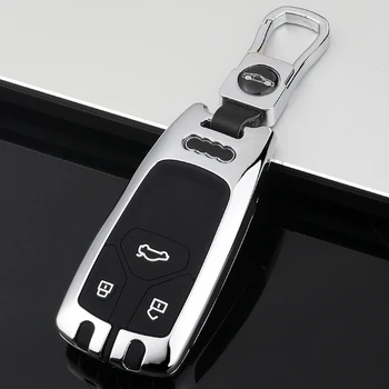 Cinkove Zlitine+Silikonski Avto Smart Key Kritje Primera Fob Lupini Za Audi A4 A4L A5 A6 A8 B9 V5 V7 TT TTS S4 S5 8S 2016 2017 2018 2019 202