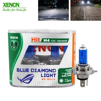 XENCN H4 12V 100/90W 5300K Blue Diamond Avto Svetlobe Visoko Moč UV Filter, Halogenska Super Bel avto luč za yaris pajero Novo 2Pos