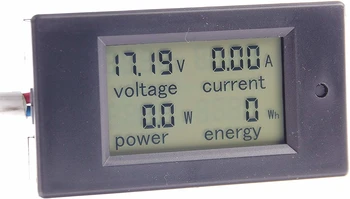 DC 6.5-100V 20A Napetost Amperage Power Energy Meter Volt DC Amp Tester Merilnik Monitor Digitalni LCD Zaslon z Modro