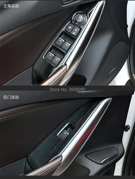 Avto Windows Stikalo Prilagoditi Bunka Plošča Pokrov Trim Nalepke Trakovi Okrasimo Styling Za Mazda Mazda6 6 Atenza-2019 LHD